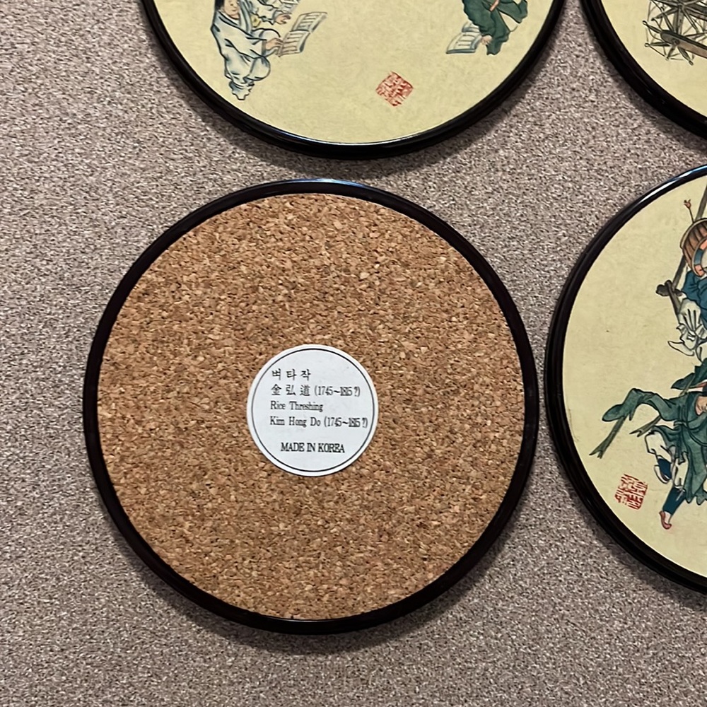 Korean coaster set - Picture 3 of 4